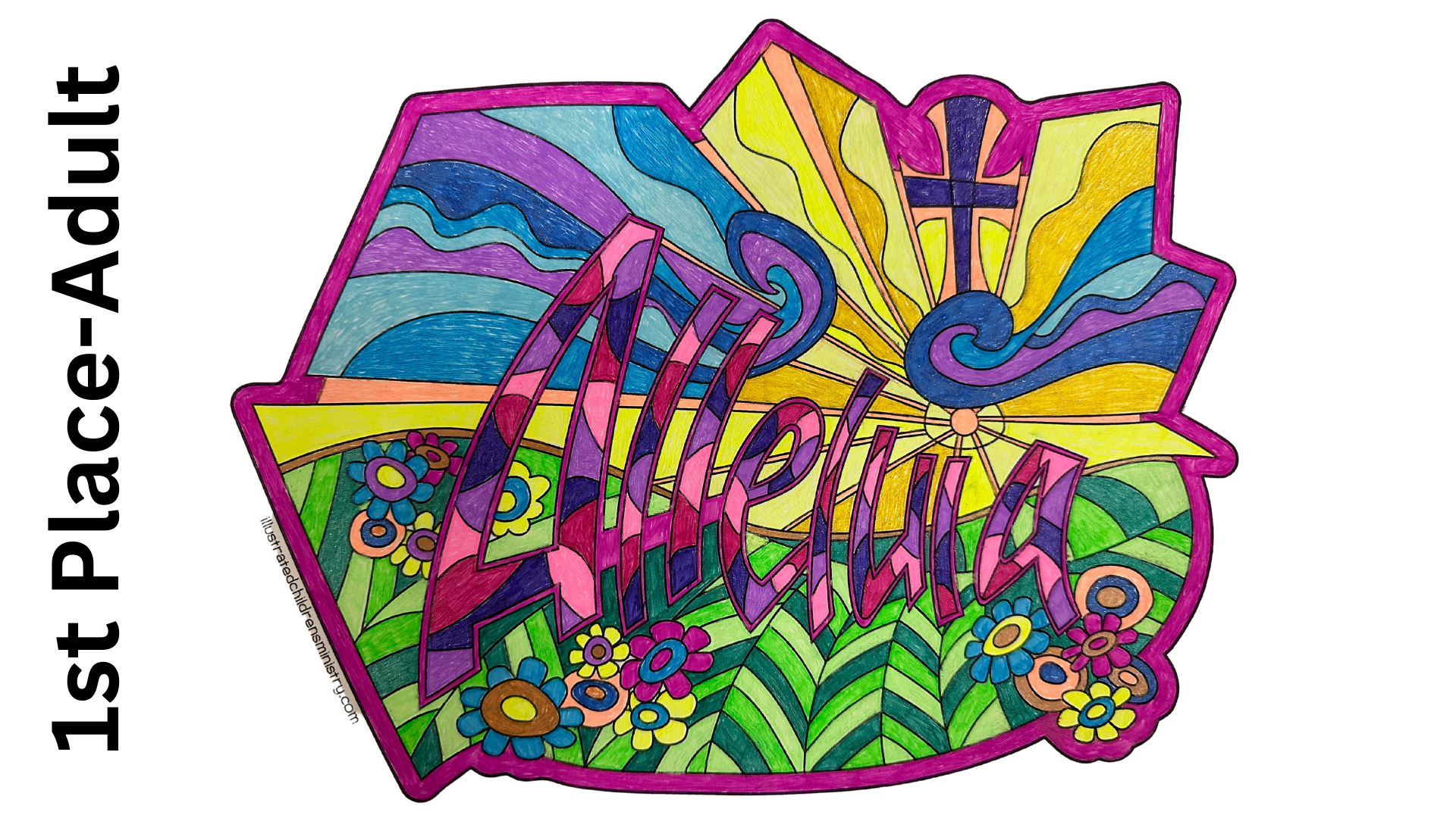 ELLEN HAYNES is the first place winner in the Adult category for the Lenten Coloring Contest.