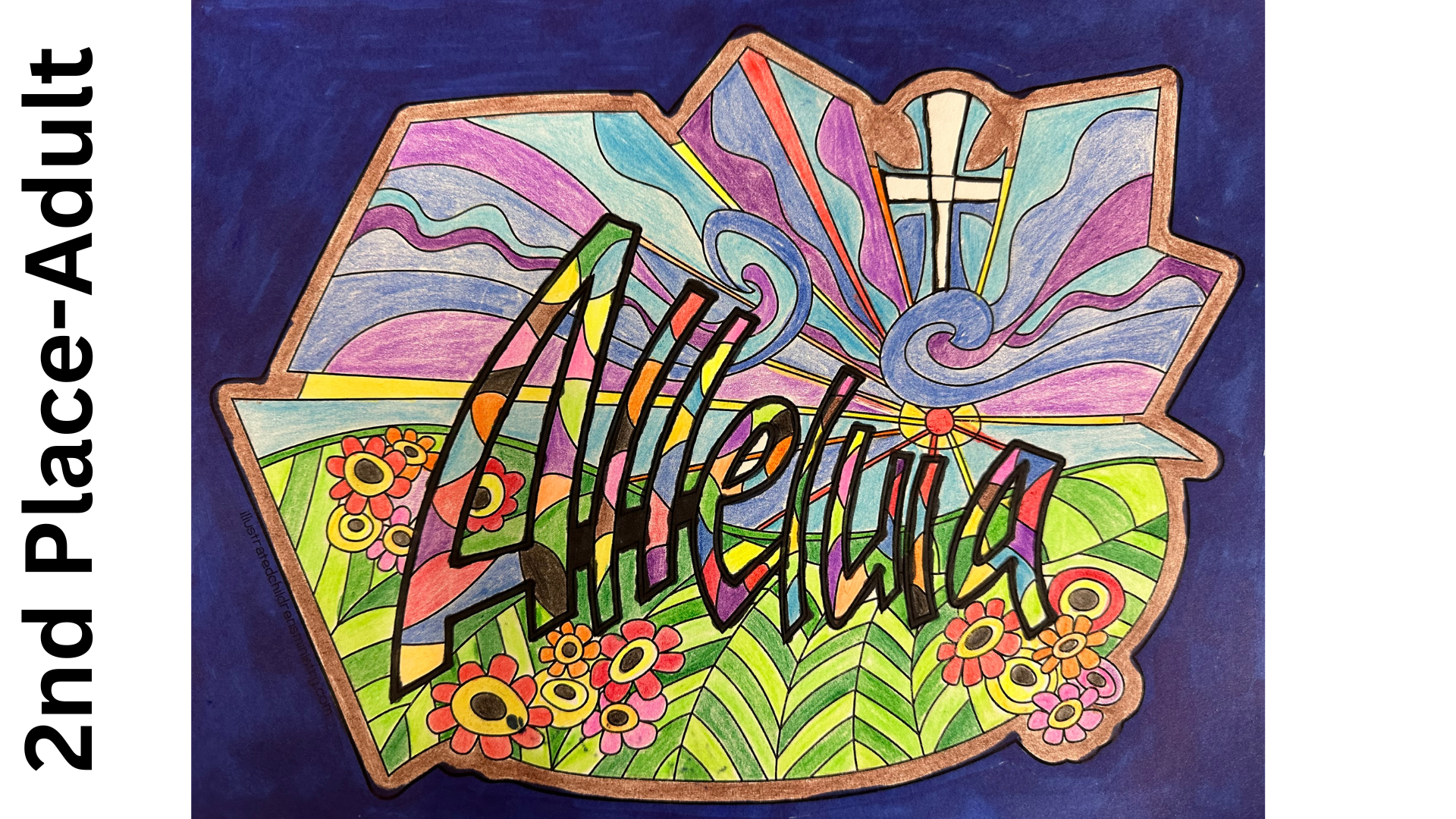 KIM WILSEY is the second place winner in the Adult category for the Lenten Coloring Contest.