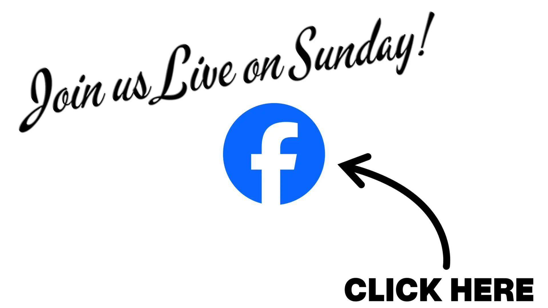Link to livestream of Sunday service on Facebook.
